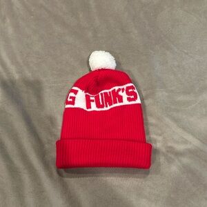 Funk’s G Vintage Seed Corn Rolled Pom Pom Beanie Hat